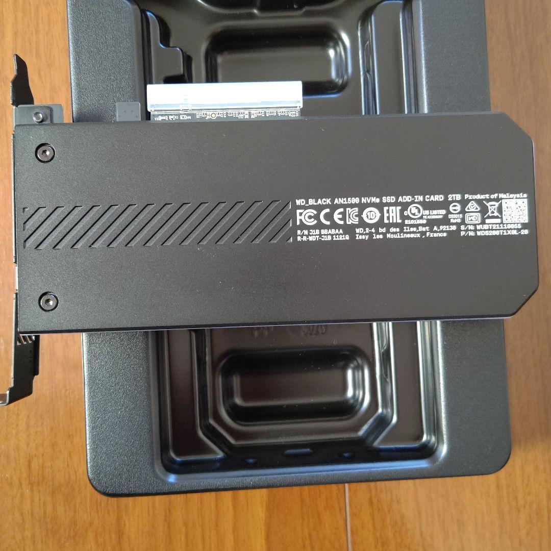 内蔵型SSD WD Black AN1500 PCIe Gen3 NVMe SSD 2TB