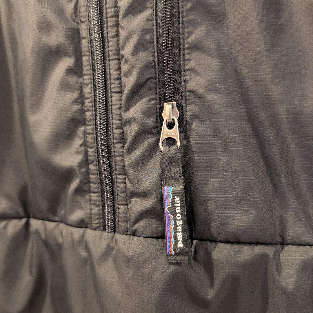 Patagonia パフボールハーフジップベスト Lサイズ ブラック/ブルー
