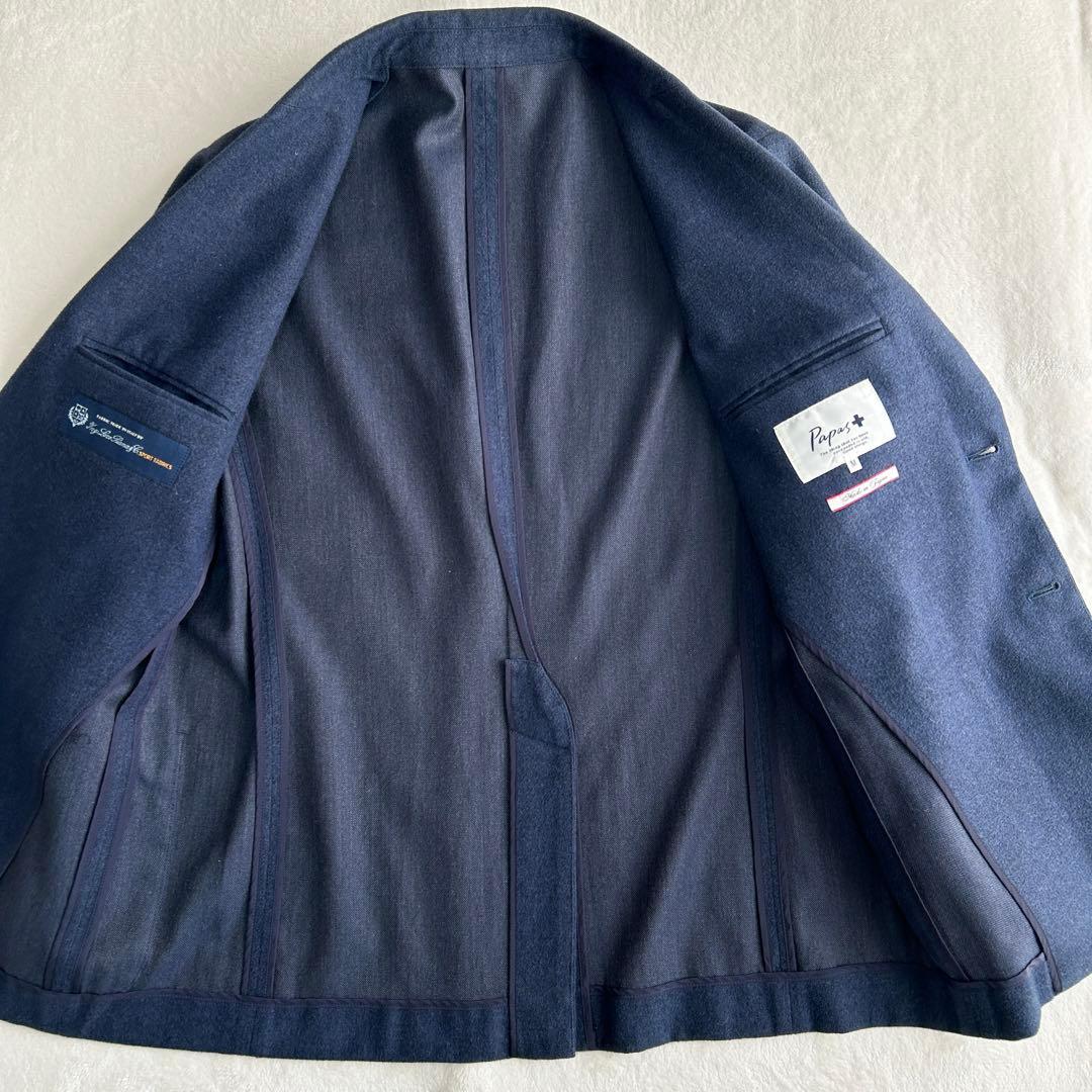 美品 パパス ロロピアーナ ウール テーラードジャケット M 日本製 現行メンズ