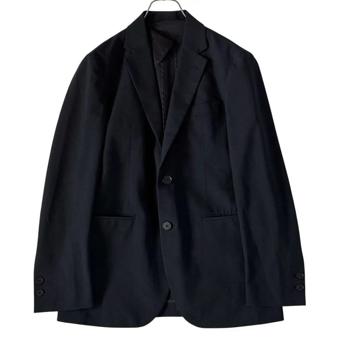 極美品 デサント 3ピース スーツ セットアップ ストレッチ ウォッシャブル　黒