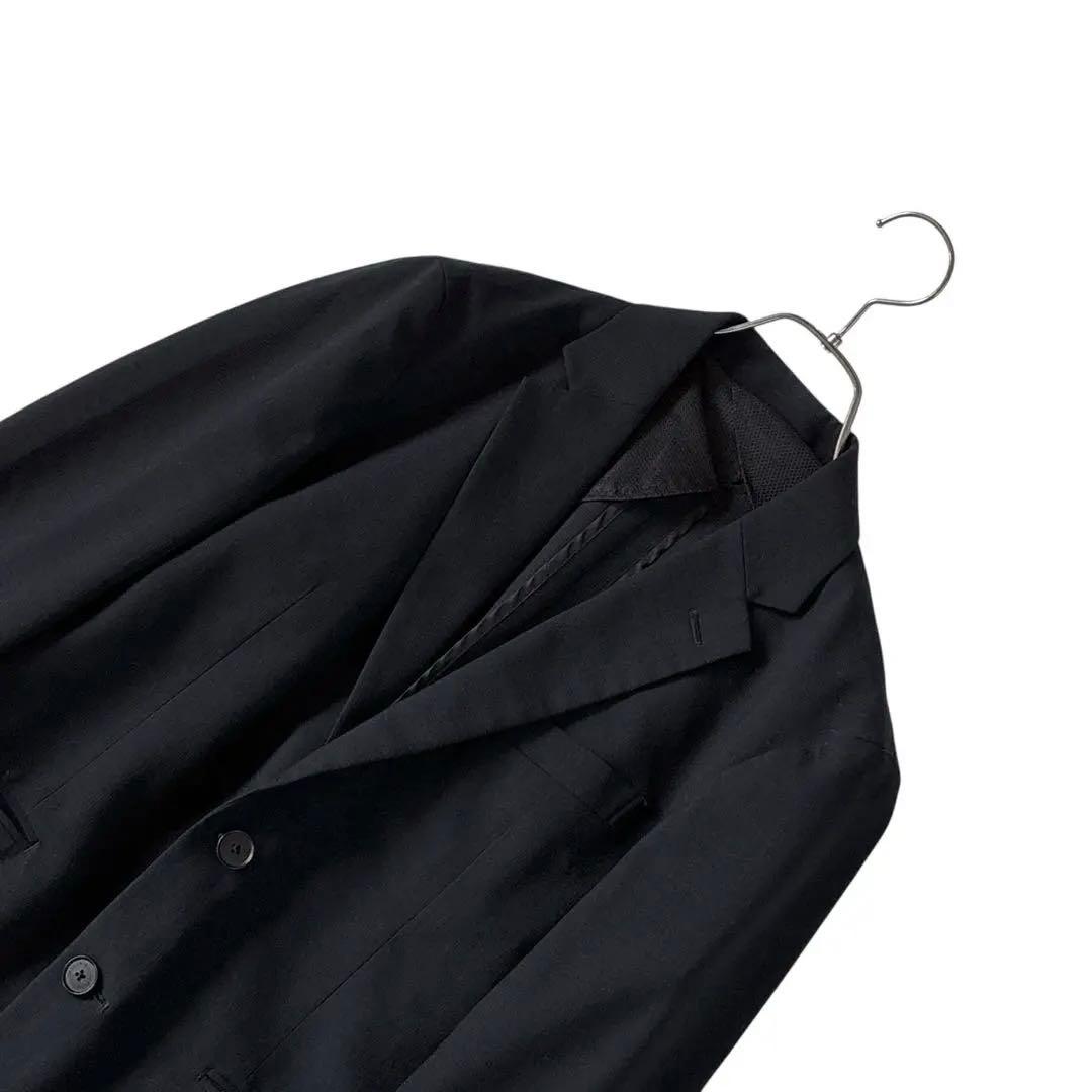 極美品 デサント 3ピース スーツ セットアップ ストレッチ ウォッシャブル　黒