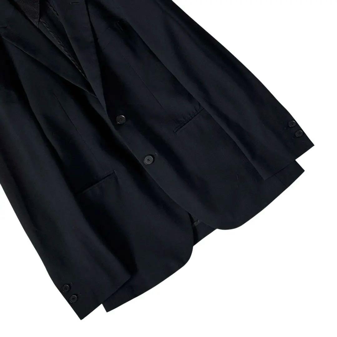 極美品 デサント 3ピース スーツ セットアップ ストレッチ ウォッシャブル　黒