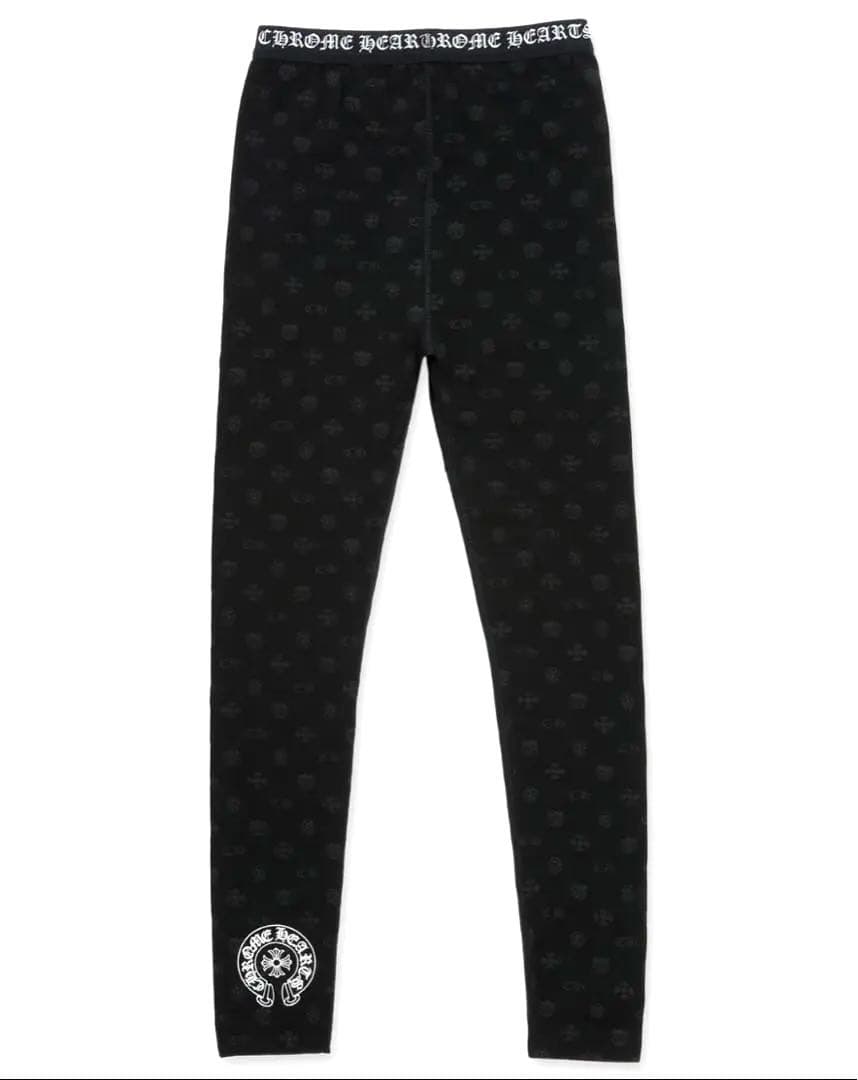 Chrome Hearts Leggings Logo×Black Msize