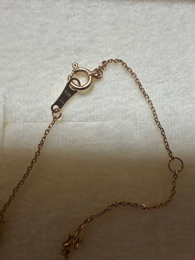 TAKE-UP ダイヤ　地金　リバーシブル　ネックレス　k18PG