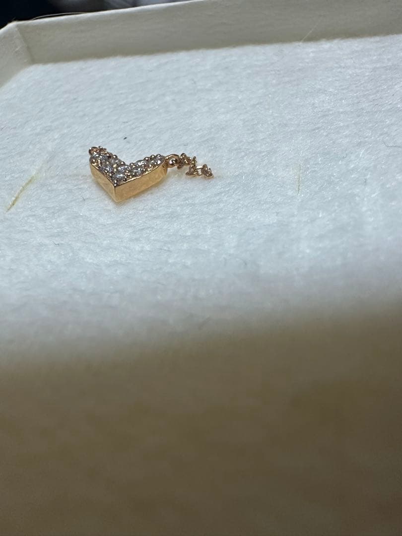 TAKE-UP ダイヤ　地金　リバーシブル　ネックレス　k18PG