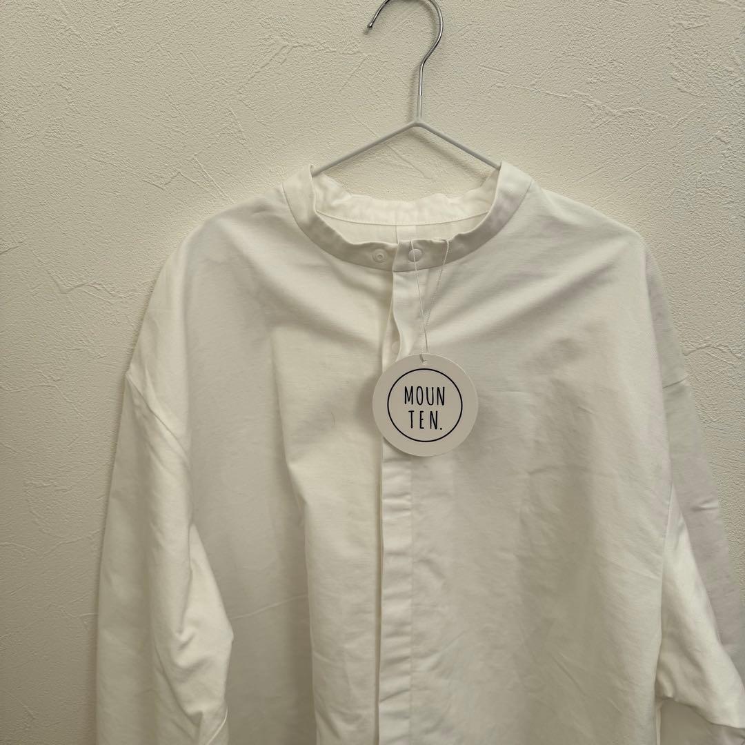 新品2025SS MOUN TEN. ホワイト 長袖シャツ キッズ 140