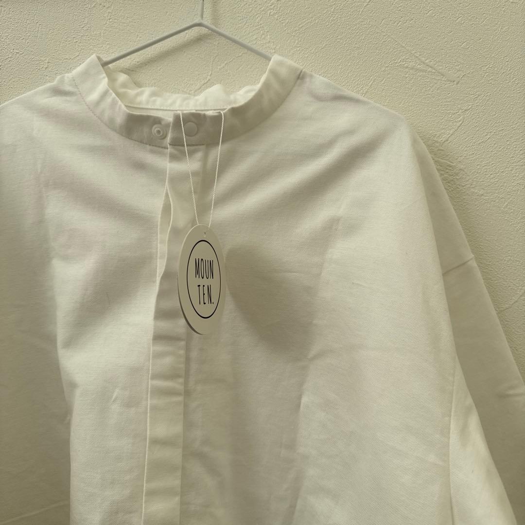 新品2025SS MOUN TEN. ホワイト 長袖シャツ キッズ 140