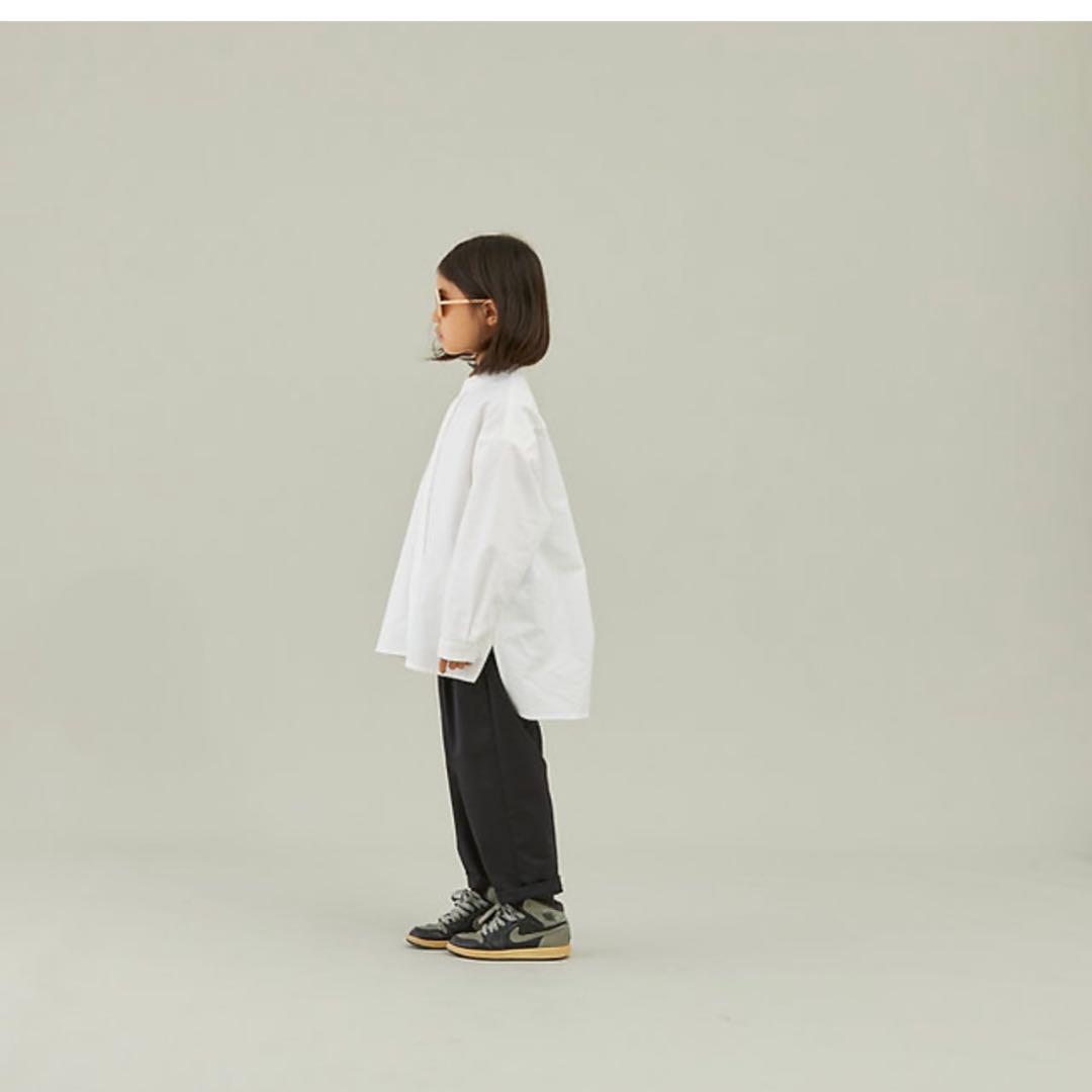 新品2025SS MOUN TEN. ホワイト 長袖シャツ キッズ 140