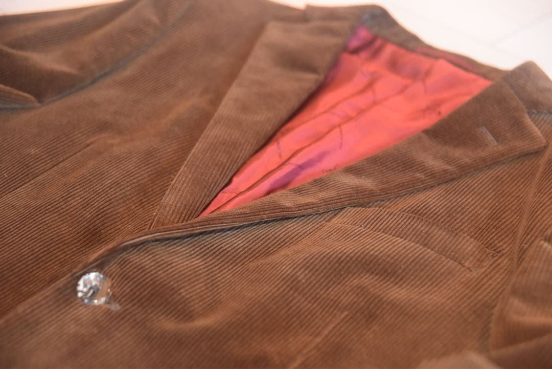 Ermenegildo Zegna ブラウン コーデュロイ テーラードジャケット