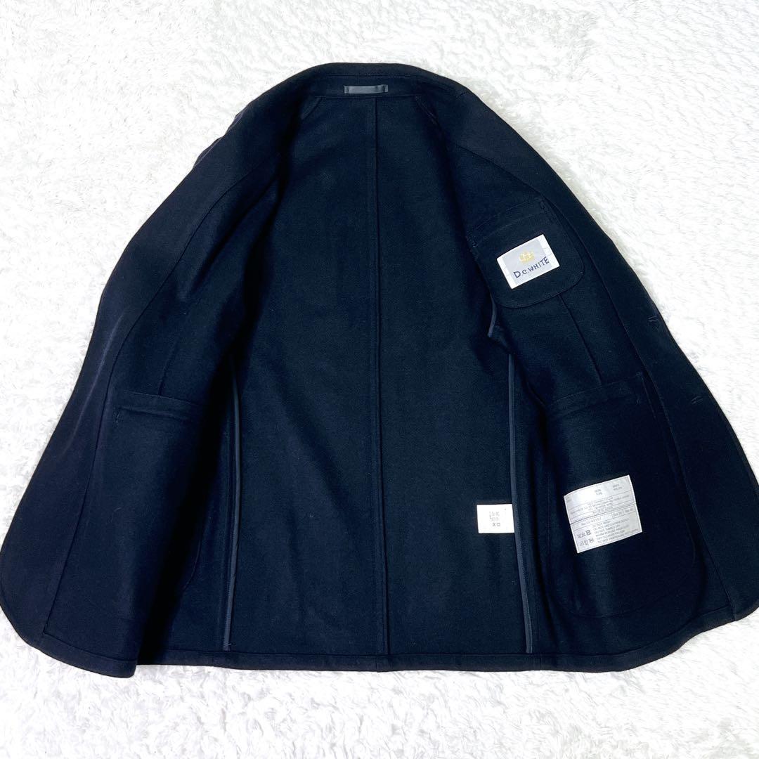 D.C.WHITE 紺ブレ 金ボタン テーラード 段返り3B ウール ブレザー