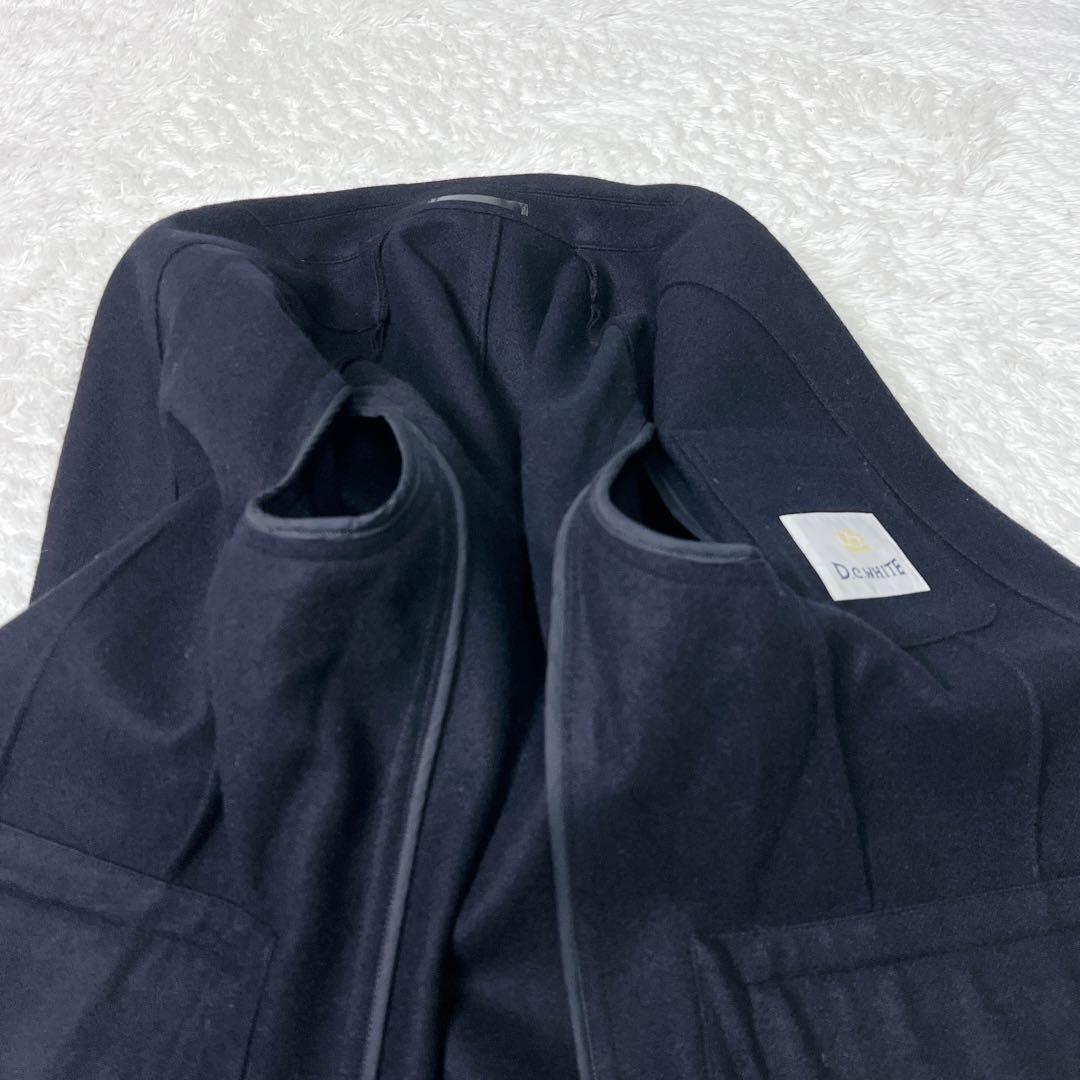 D.C.WHITE 紺ブレ 金ボタン テーラード 段返り3B ウール ブレザー