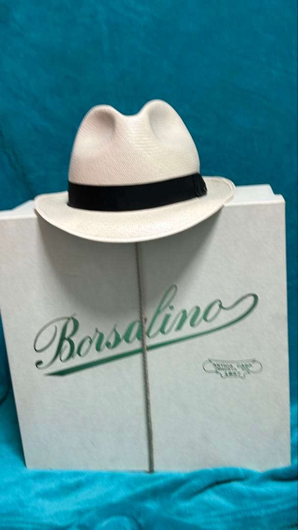 ち*ょ様 Borsalino [天然草☆本パナマ] 中折れパナマハツト
