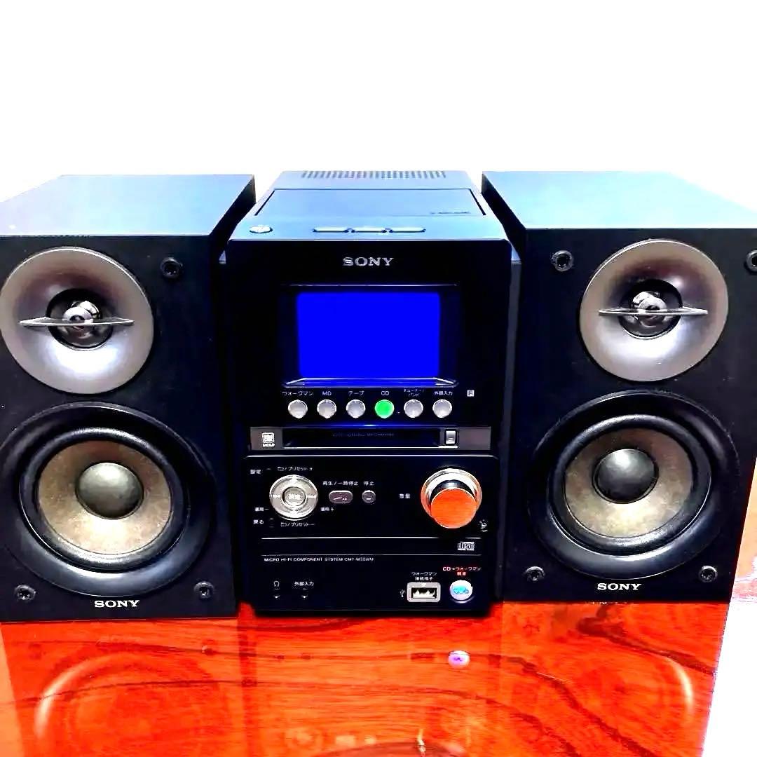 SONY MD搭載オールインワンコンポ CMT-M35WM B ブラック