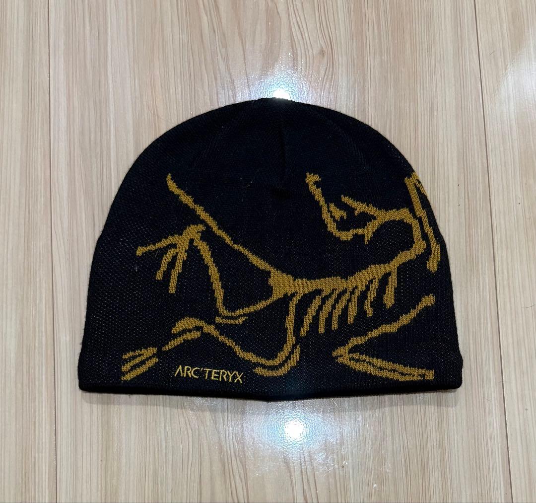 ARC'TERYX ニット帽 ブラック ゴールド 58cm