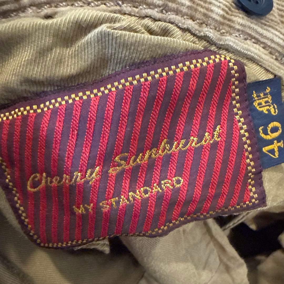 d*3様 チェリーサンバースト　ブラックコーデュロイパンツ