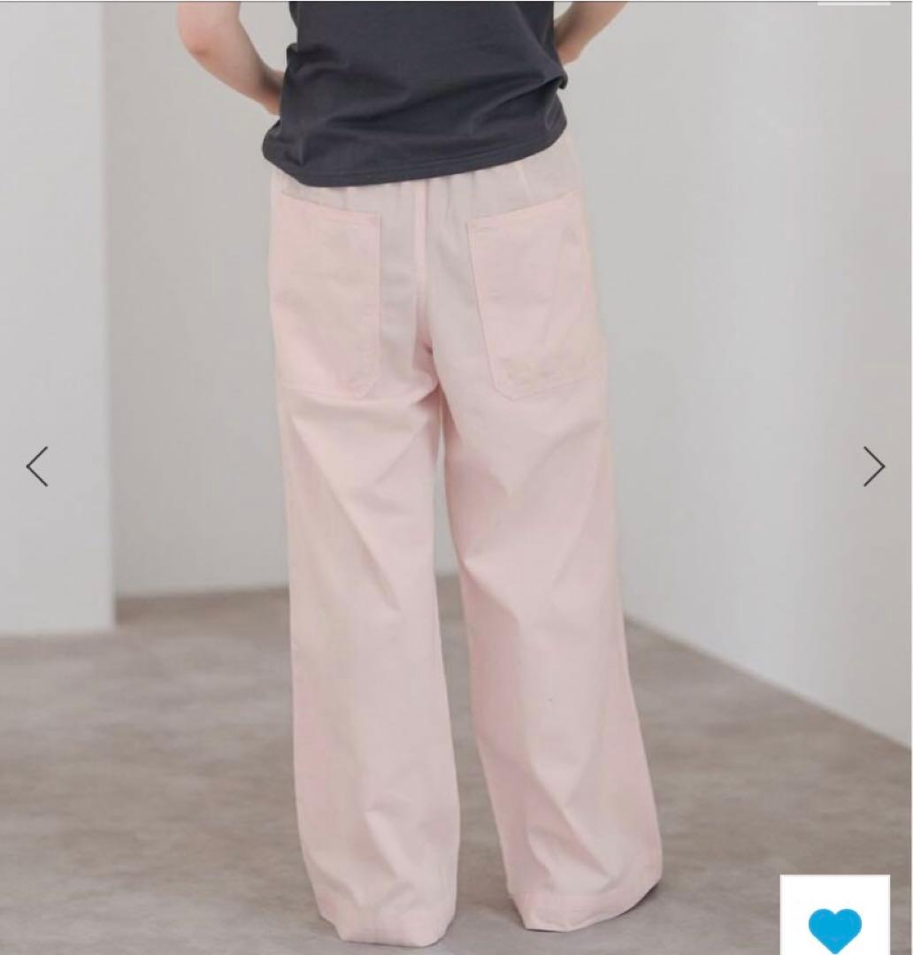 Spick and Span ギャザーチノ　ピンク