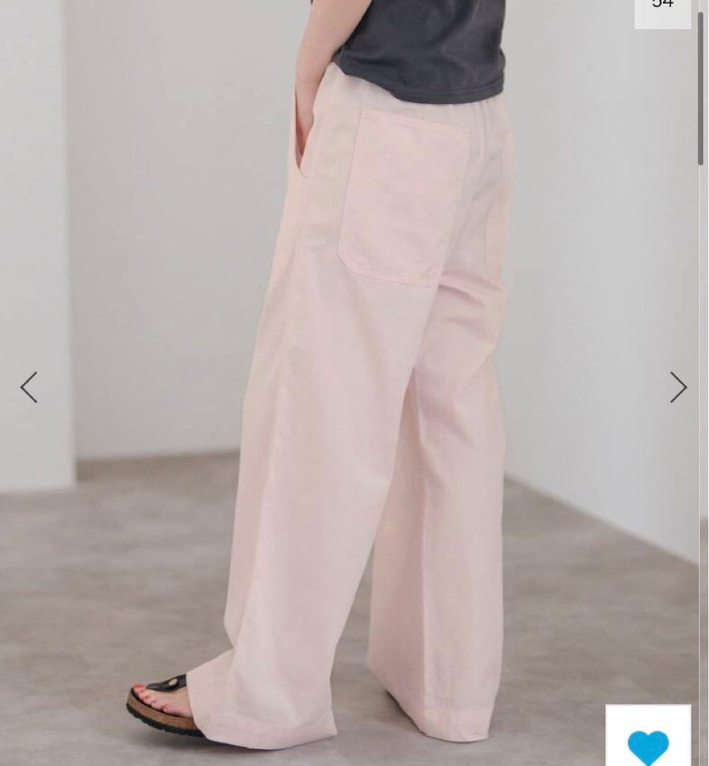 Spick and Span ギャザーチノ　ピンク