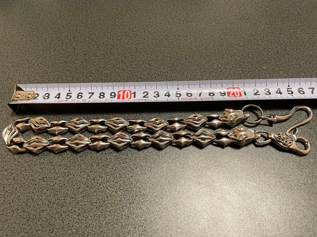 ウルフマンB.R.Sウォーウルフ（流狼毛）ウォレットチェーン 約55cm