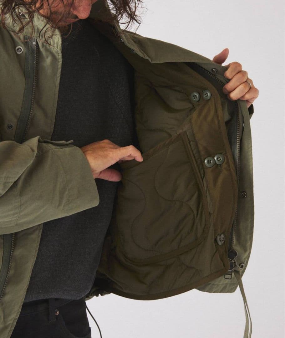 ☆【新品・完売品】relume 3WAYフェードBDUジャケット カーキ M☆