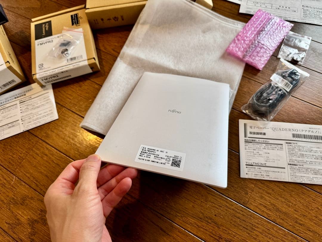 LAMYペン付 Fujitsu QUADERNO 電子メモパッド Gen2 A5