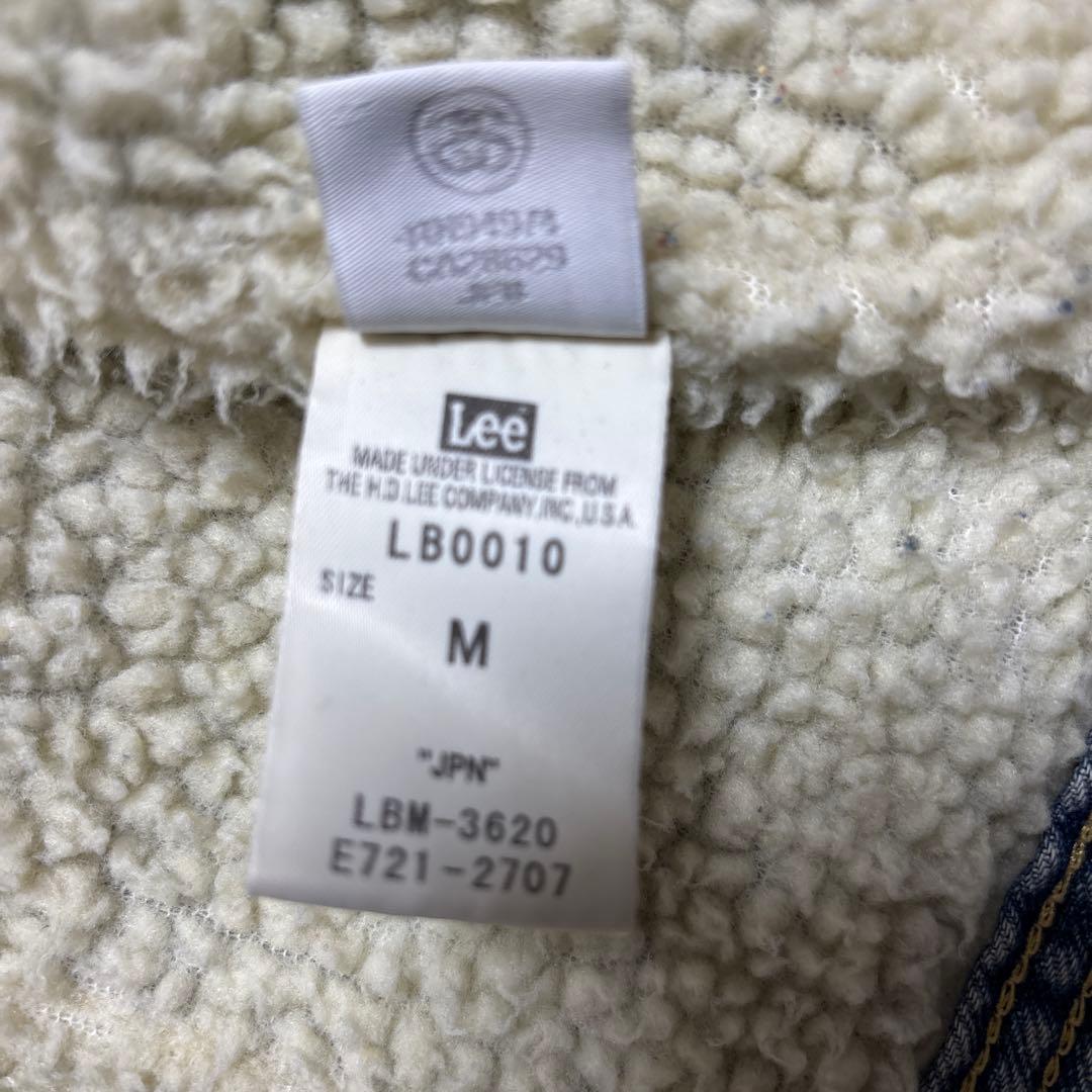 ステューシー×LEE ストーミーライダー　デニムボアジャケット　Mサイズ