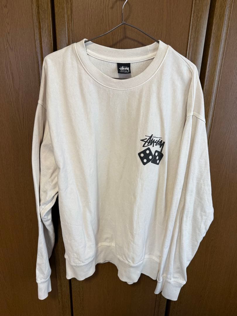 【即日！匿名配送】 Stussy ダイスプリント スウェット トレーナー 裏起毛