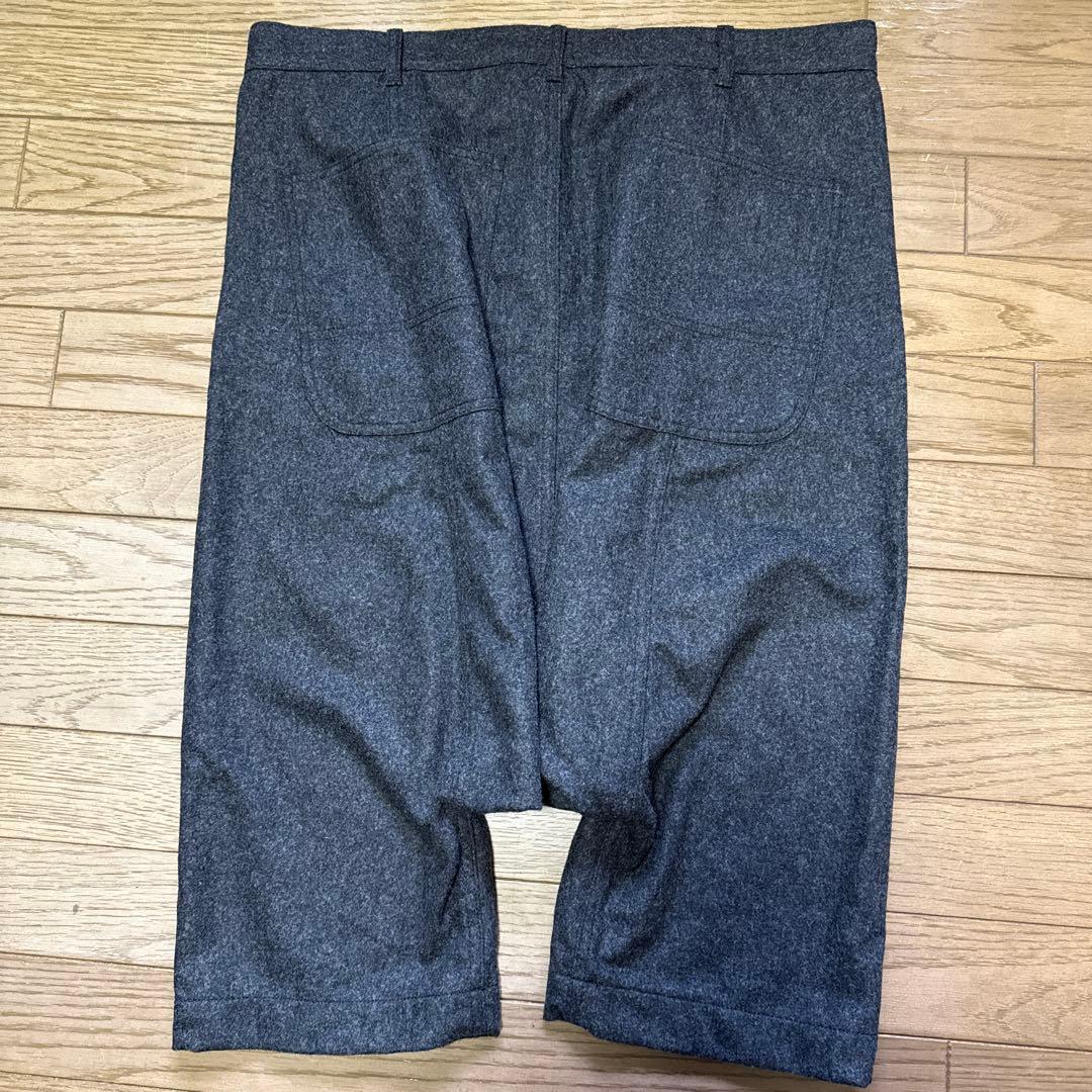 COMME des GARCONS ウールサルエルパンツ グレー Lサイズ