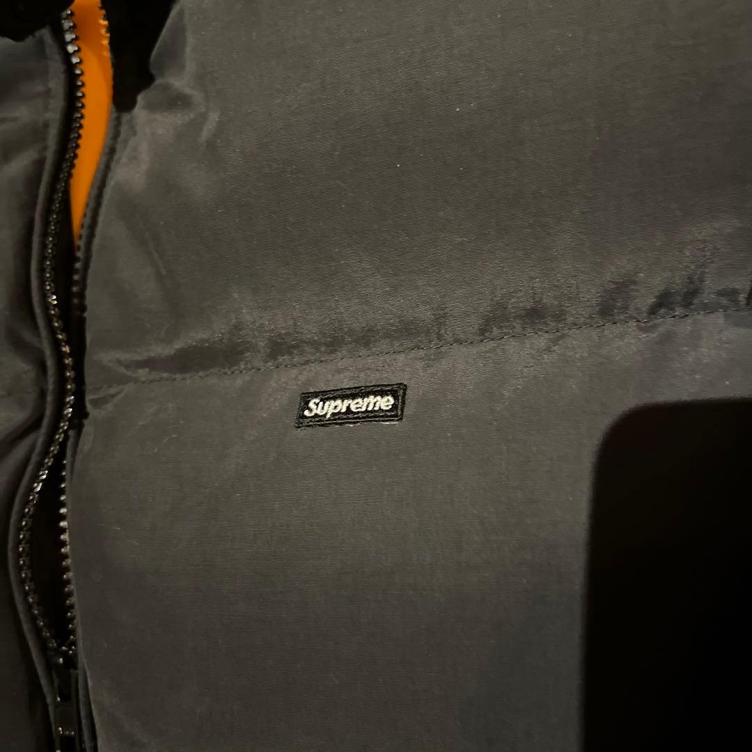 ジャケット・アウター Supreme Leather Collar Puffy Jacket /M