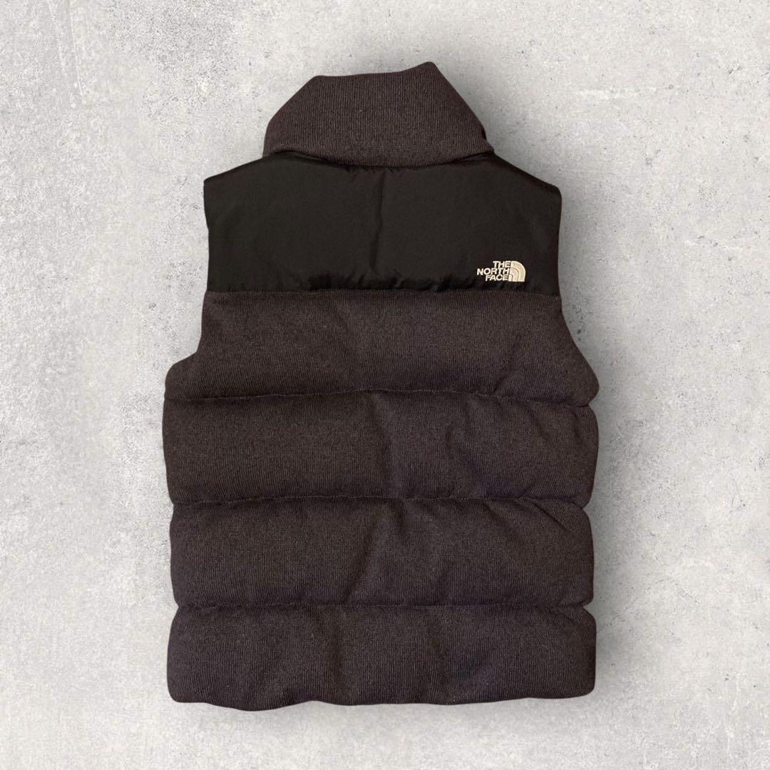 【ザ・ノースフェイス】ダウンベスト　ヌプシ　700 M 刺繍ロゴ　美品　g
