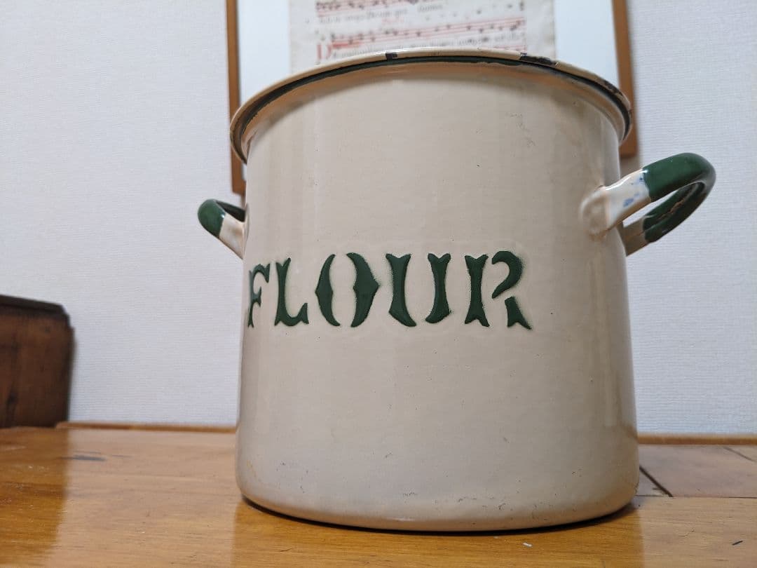 ちあさん用　 カントリー ブレット缶 BREAD ホーロー製キッチンセット