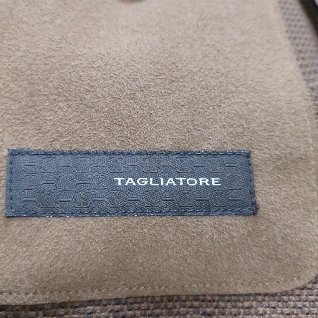 美品 タリアトーレ ダカール アンコンジャケット ブラウン リネン 46サイズ