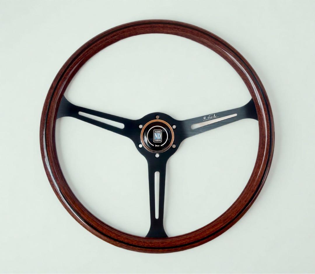 NARDI ステアリング クラシック ウッド&ブラックスポーク15インチ 社外