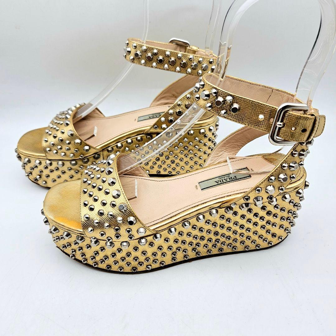 PRADA プラットフォーム サンダル　〈625〉