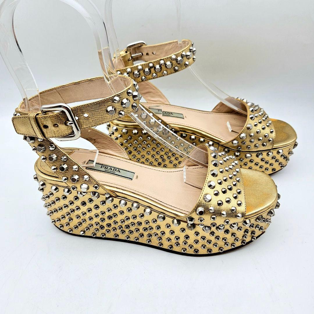 PRADA プラットフォーム サンダル　〈625〉