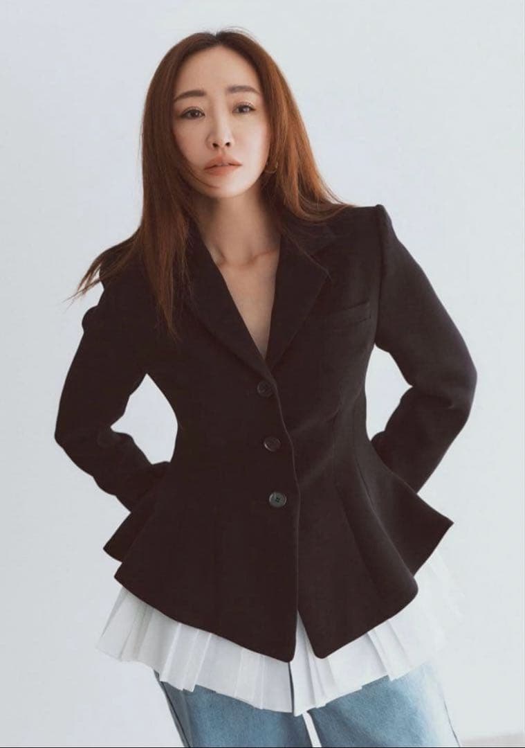 未使用級♡カデュネ　神崎恵　ペプラムジャケット　38 M テーラード　フリル