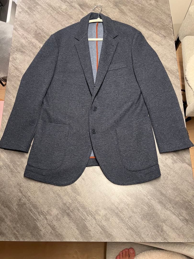 O35★美品★極上ジャージーカシミヤ シングルテーラードジャケット ロロピアーナ