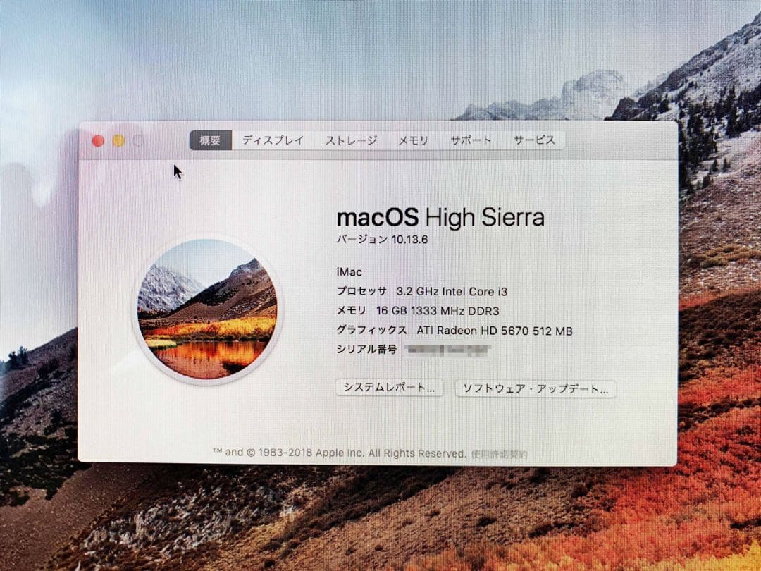 【完全動作品・美品】iMac 2010 21.5 16GB/SSD 500GB
