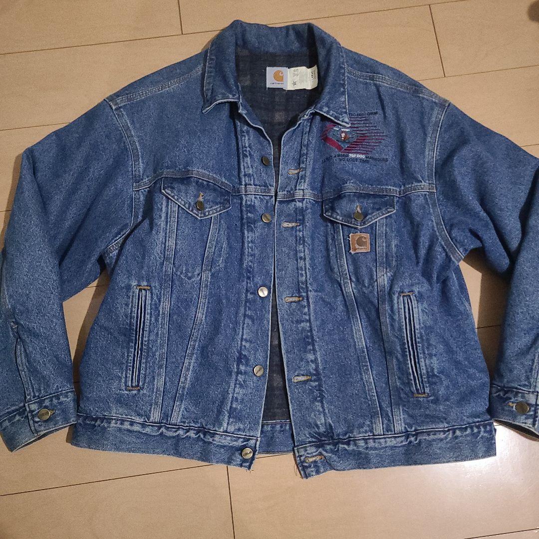 ビンテージ　Carhartt　星タグ　デニムジャケット トラッカージャケット