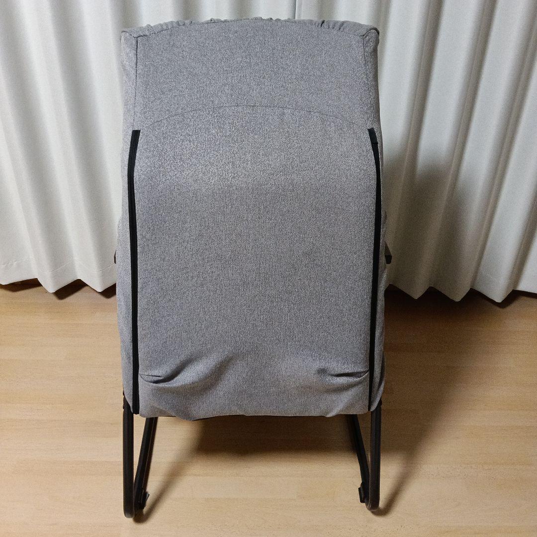 リクライニング機能付き　グレー　ソファ　一人掛けチェア