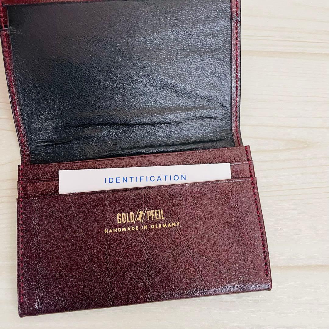 GOLD PFEIL 名刺入れ　カードケース　カード入れ　ハンドメイド