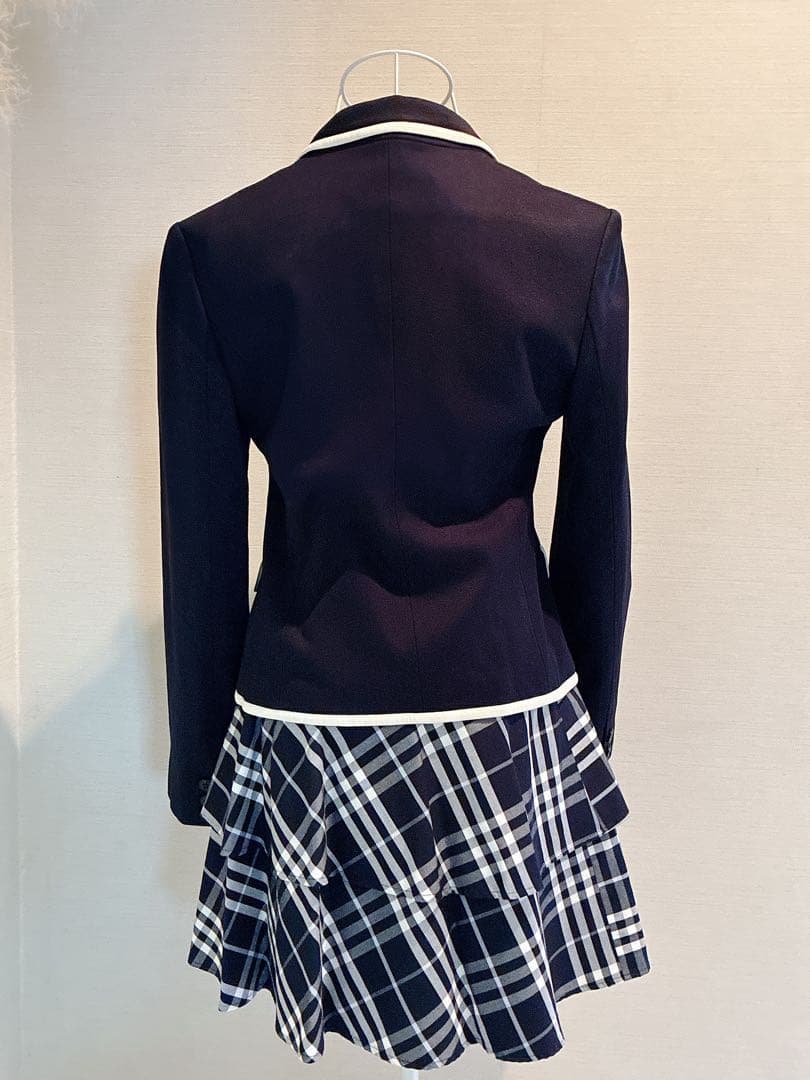 BURBERRY ネイビー ブレザー スカート ブラウス3点セット 160A