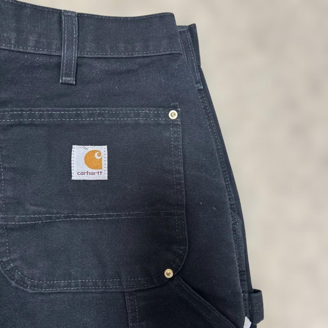 【Carhartt 】カーハートダブルニーワークパンツ　メキシコ製　ブラック