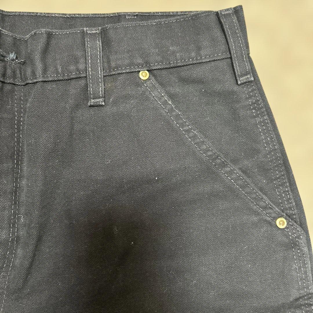 【Carhartt 】カーハートダブルニーワークパンツ　メキシコ製　ブラック