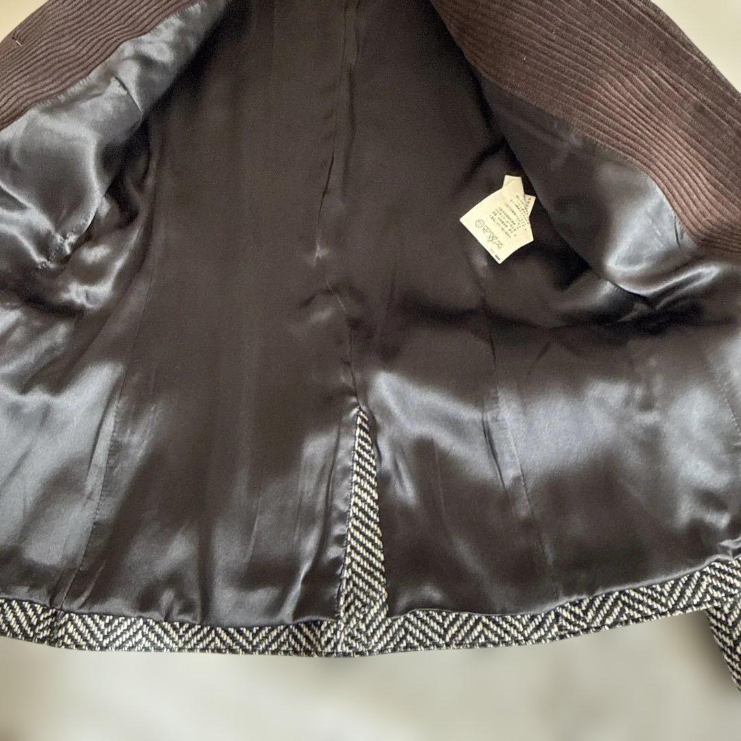 美品 DOLCE&GABBANA ドルチェ&ガッバーナ 千鳥柄ジャケット コート