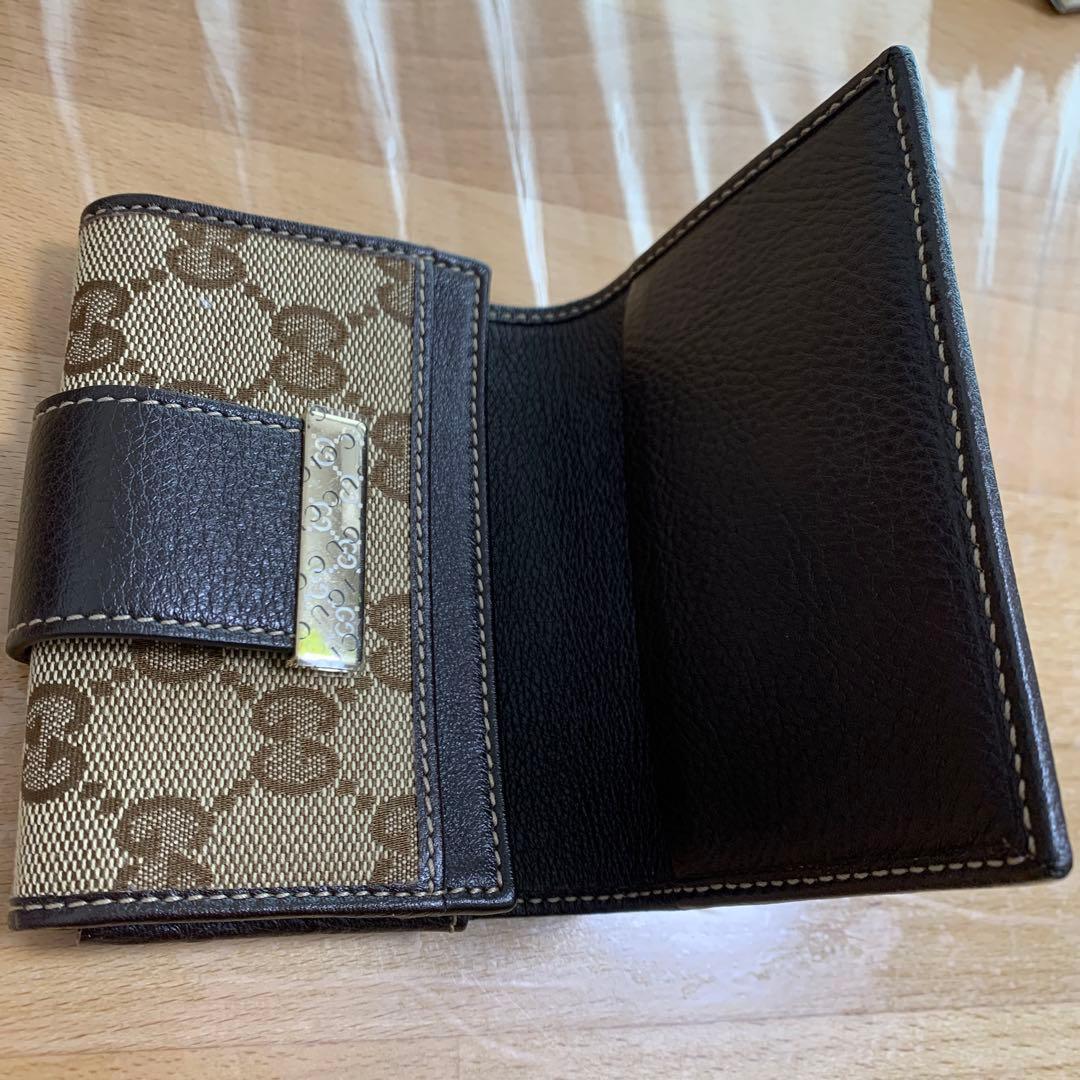 グッチの名刺入れ カードケース 金具に汚れあり 箱付き