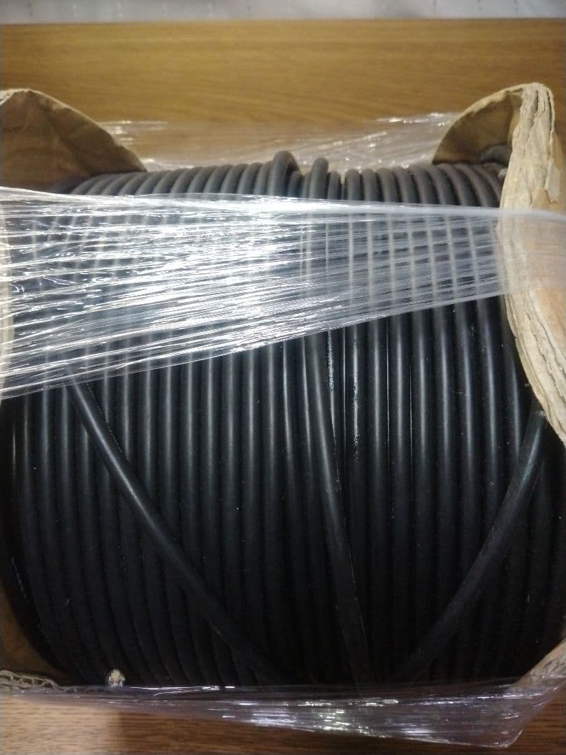 L-4E6AT 黒色オーディオケーブル 200M　残り8割程度　RCAライン