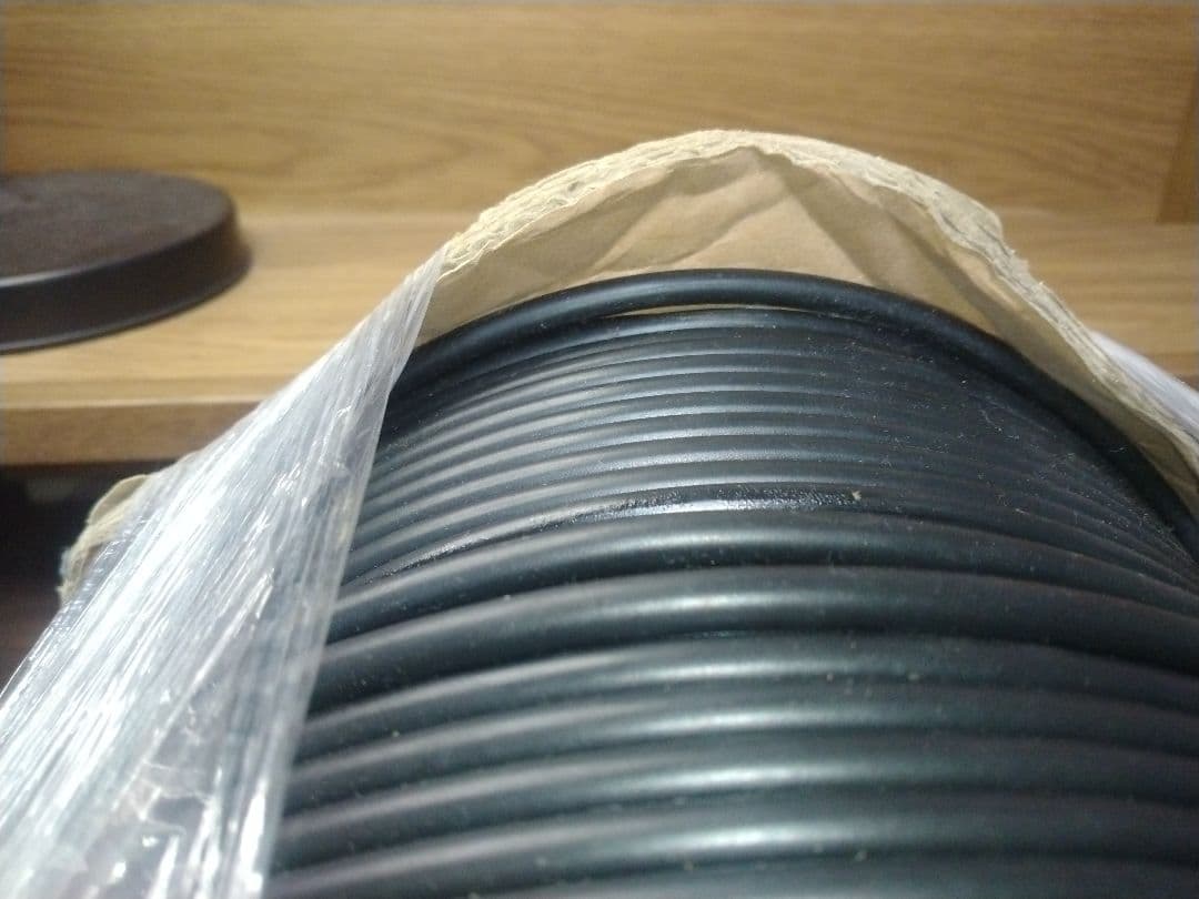 L-4E6AT 黒色オーディオケーブル 200M　残り8割程度　RCAライン