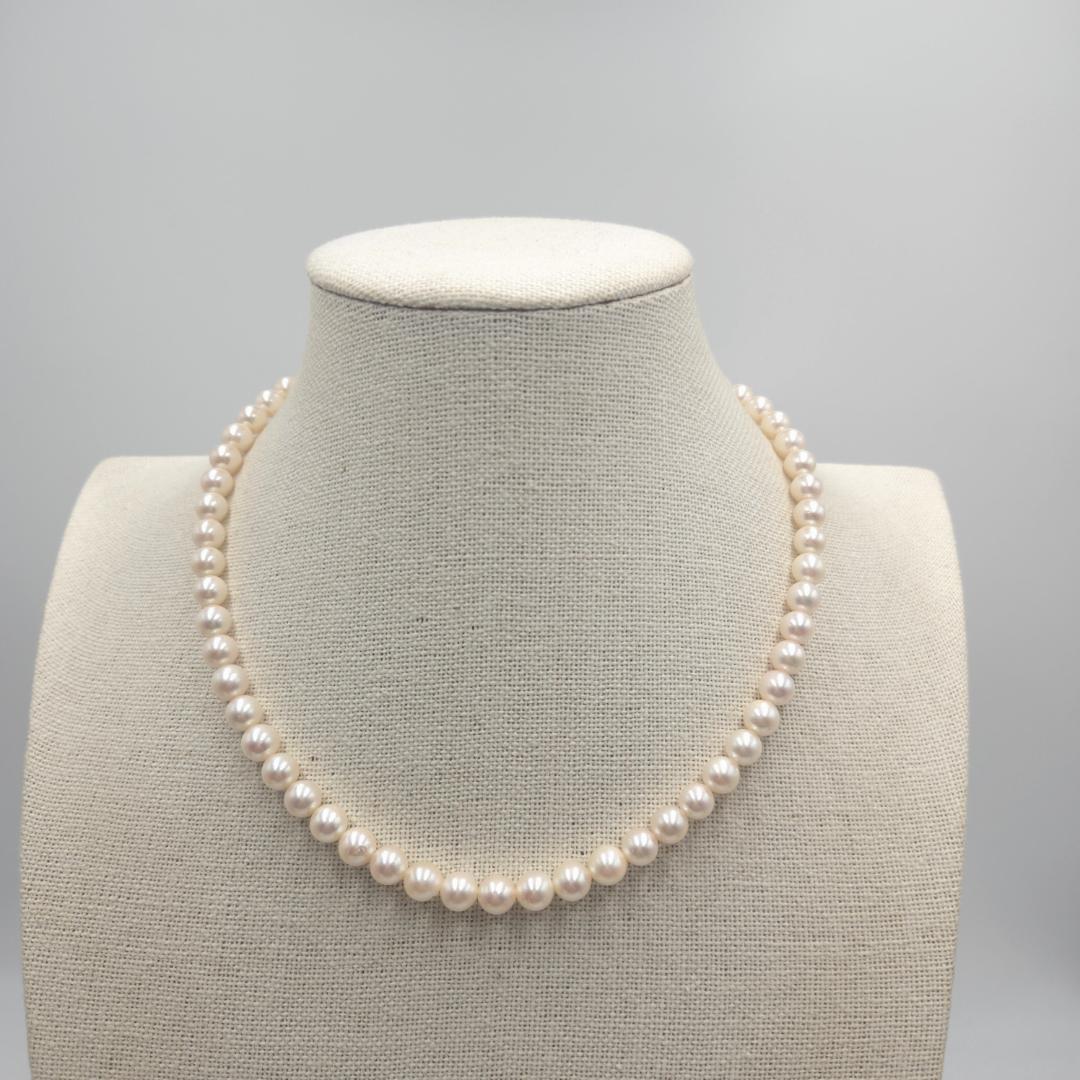 アコヤ あこやパール 本真珠 ネックレス akoya Perl silver