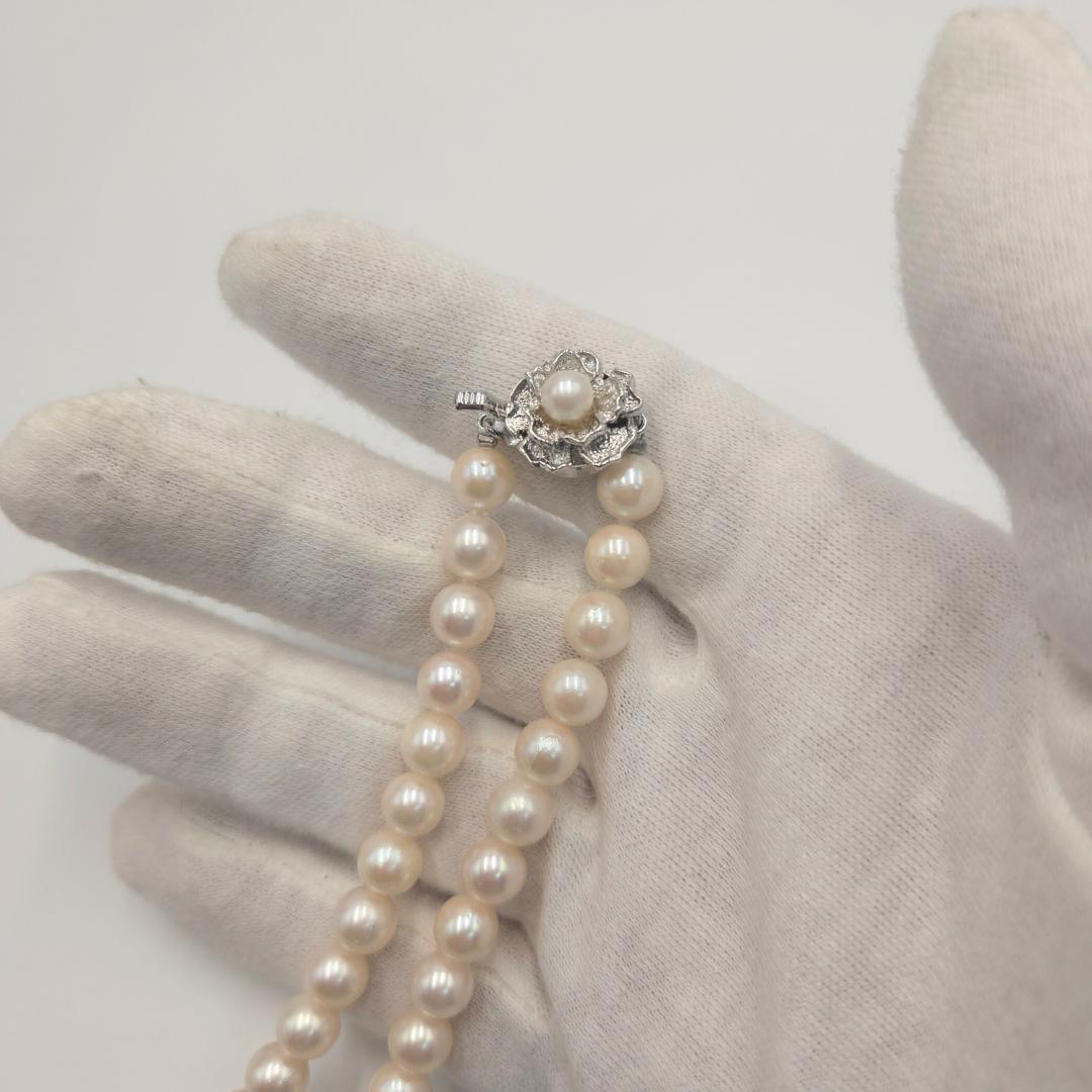 アコヤ あこやパール 本真珠 ネックレス akoya Perl silver