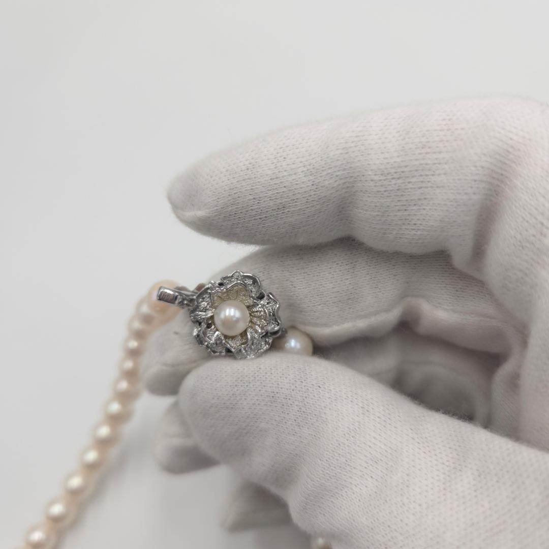 アコヤ あこやパール 本真珠 ネックレス akoya Perl silver